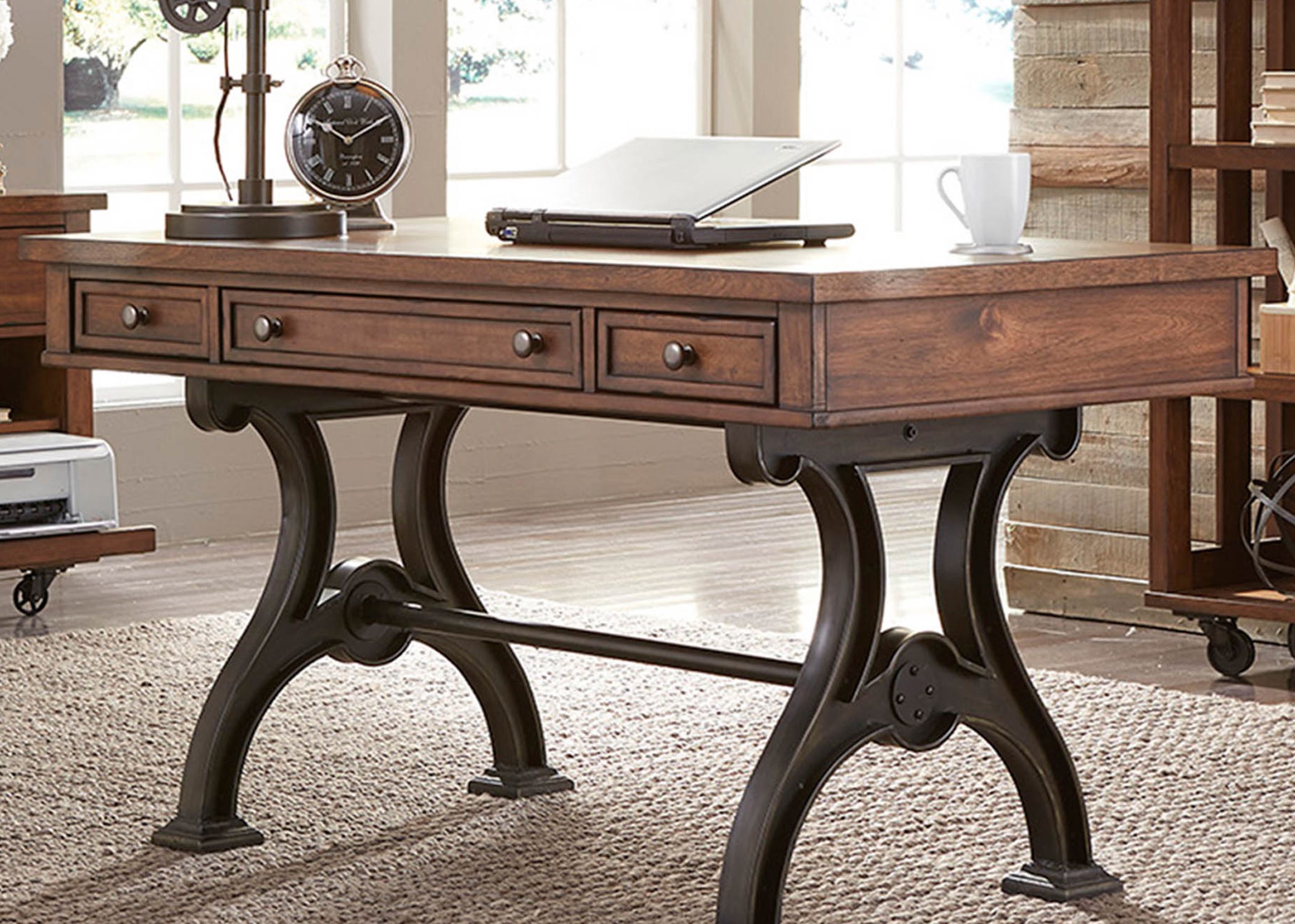 Liberty Furniture Arlington Writing Desk with 3 Dovetail Drawers